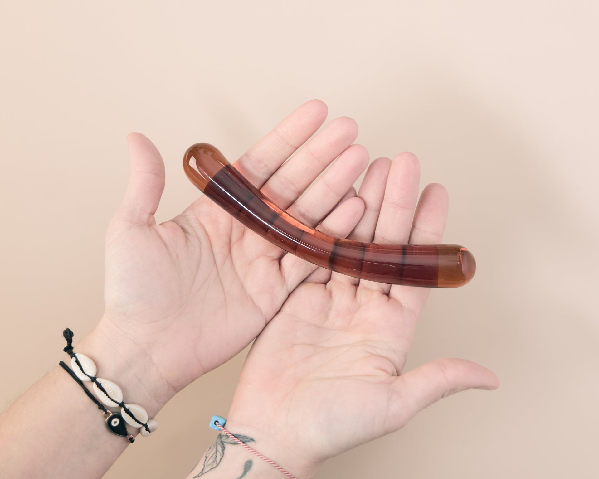 Amber Glass Pleasure Wand